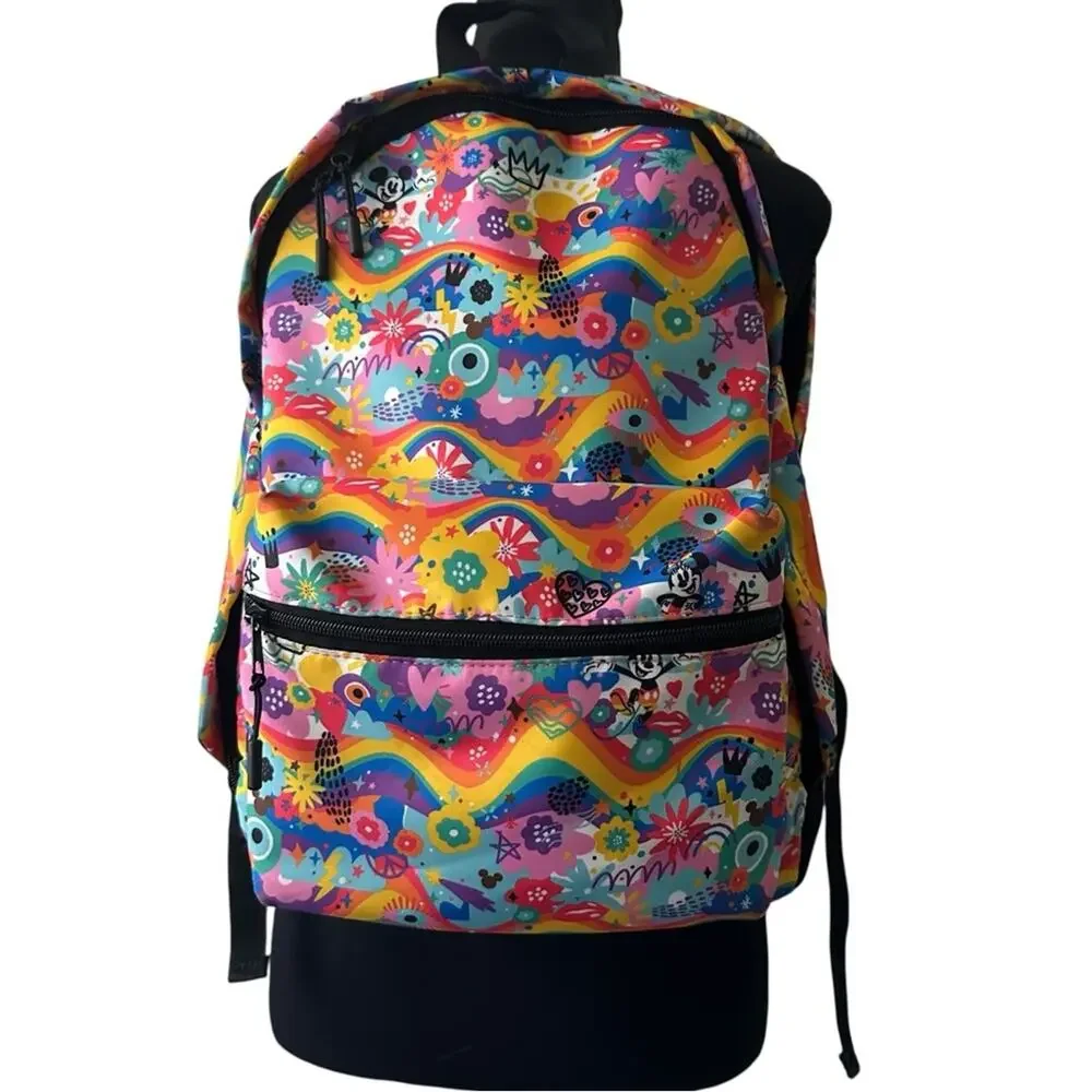 PRIDE Disney Parks Mickey & Minnie Mouse Rainbow Pride Collection Backpack